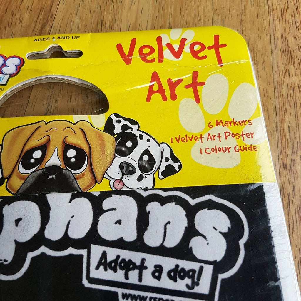 Super Rare PAWPHANS VELVET ART Activity Pack 2006 Collectible RSPCA Adopt A Dog5