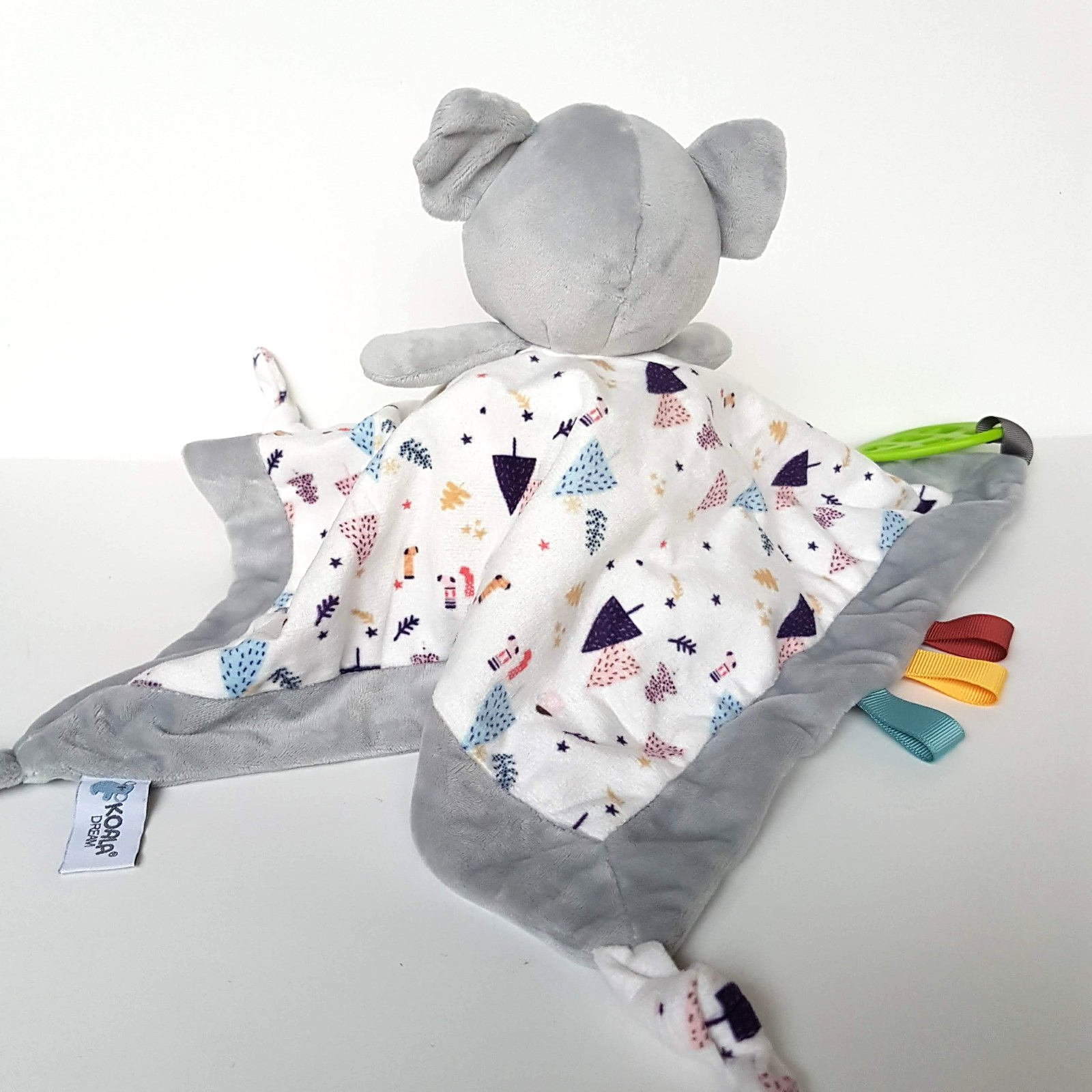 Koala Dream KOALA Lovey Plush Grey Tree Baby Security Comforter Blanket Soft Toy7