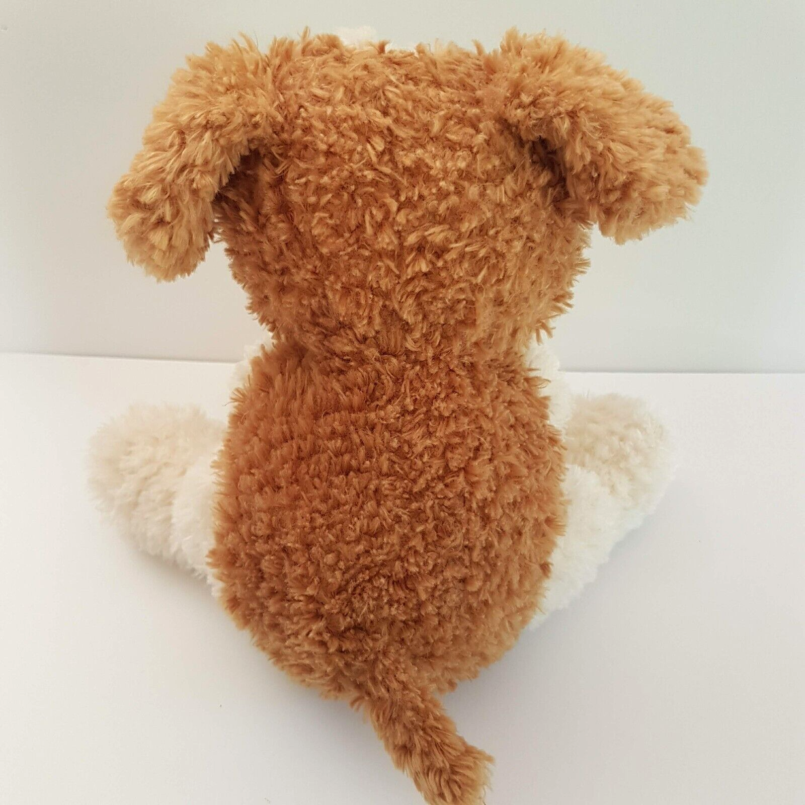Smile CUDDLY PUPPY DOG Plush Floppy Soft Toy Cream Tan Stuffed Animal Cute9