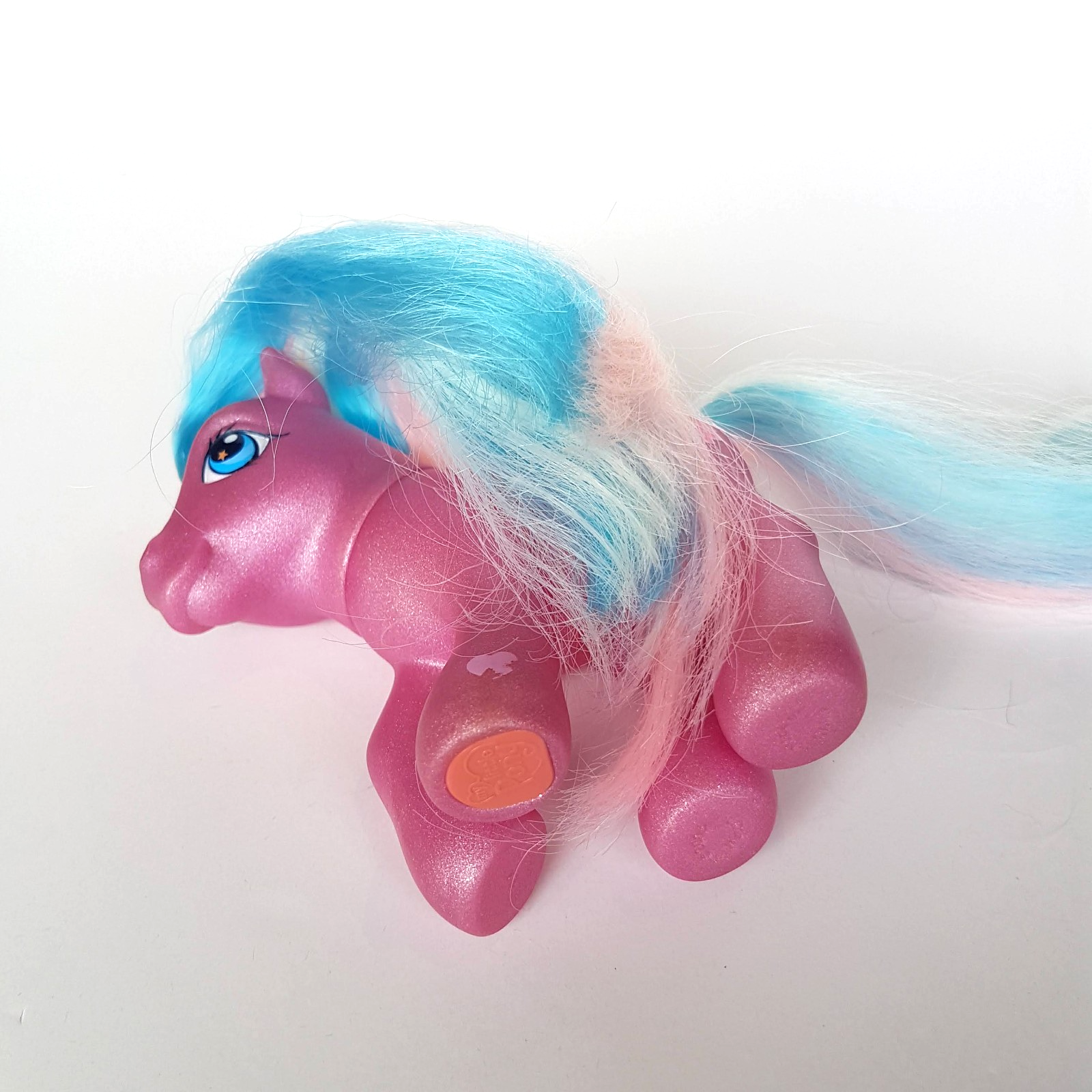 My Little Pony SUNSHOWER Horse Hasbro Vinyl Toy 2002 Brushable Sun Clouds Rain8