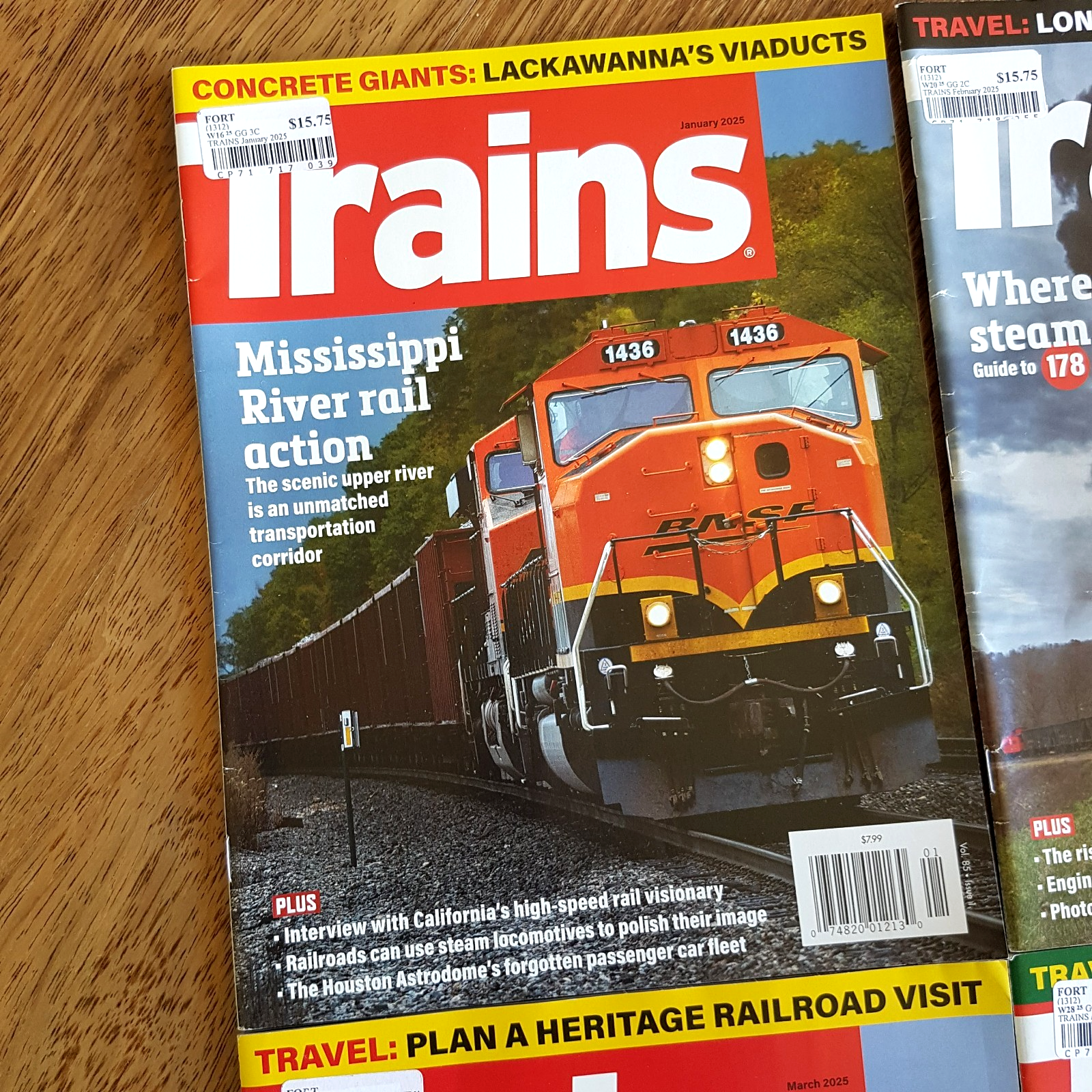 TRAINS MAGAZINE Jan   Apr 2025 Bundle Lot Locomotive Steam Diesel Series Edition1