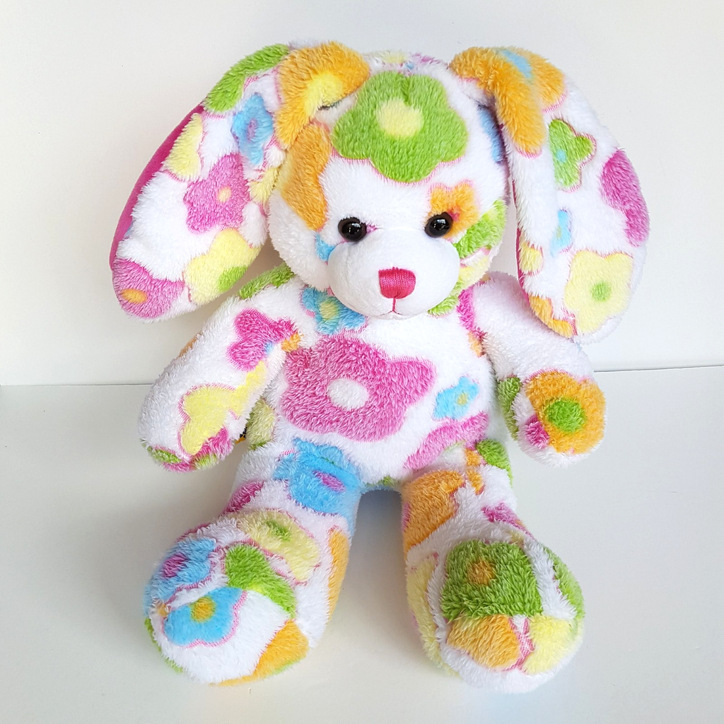 Build A Bear WHITE FLOWER RABBIT Plush BAB Plush Soft Toy 40cm Stuffed Animal4