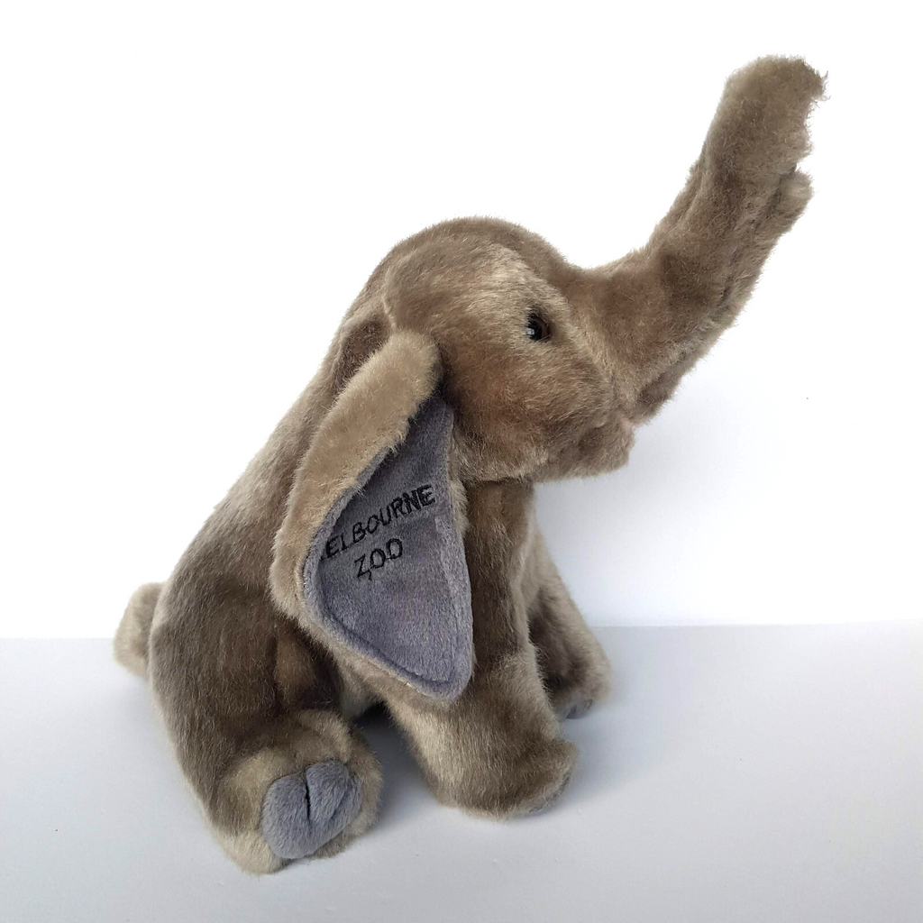 Melbourne Zoo ELEPHANT Plush Grey 25cm Stuffed Animal Soft Toy TAG Cute Cuddly4