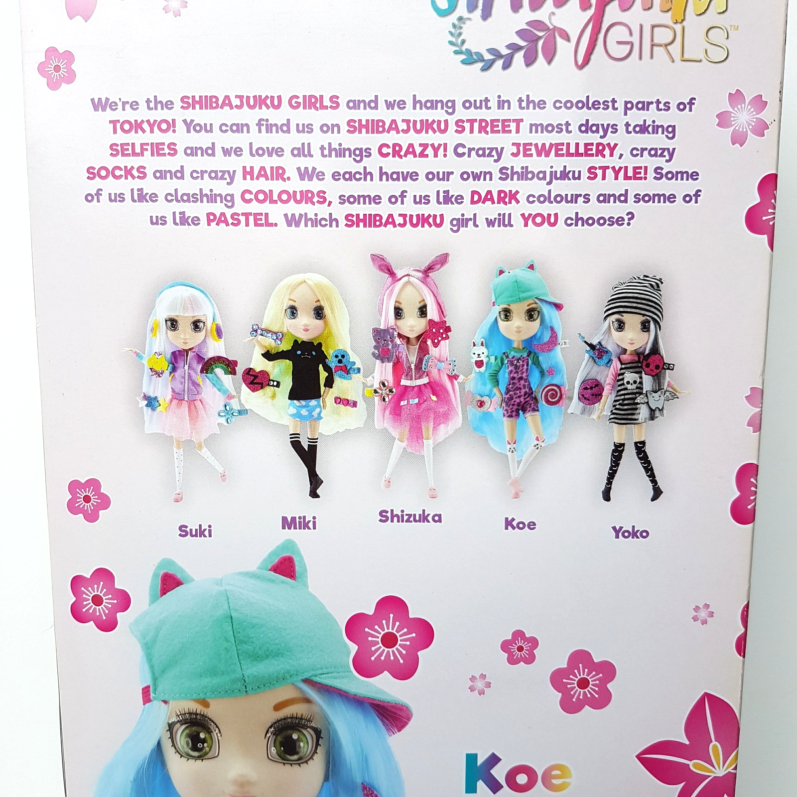 SHIBAJUKA GIRLS Doll KOE 2016 13" Retired Rare NRFB Fashion Doll Pink Blue Toy14