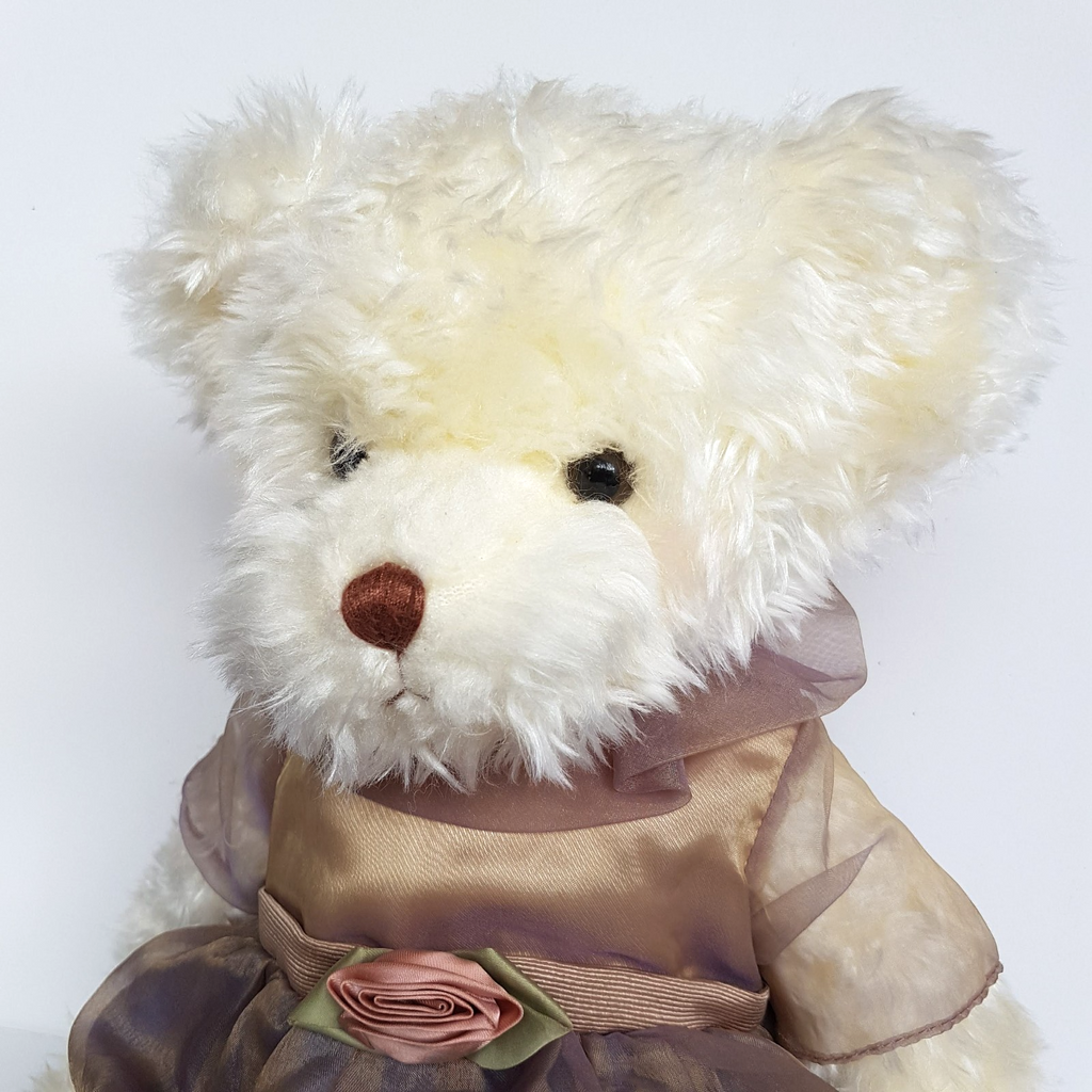 Russ CHLOE ROSE Teddy Bear 44cm Soft Toy Stuffed Animal Cute Dress Floppy Cuddly3