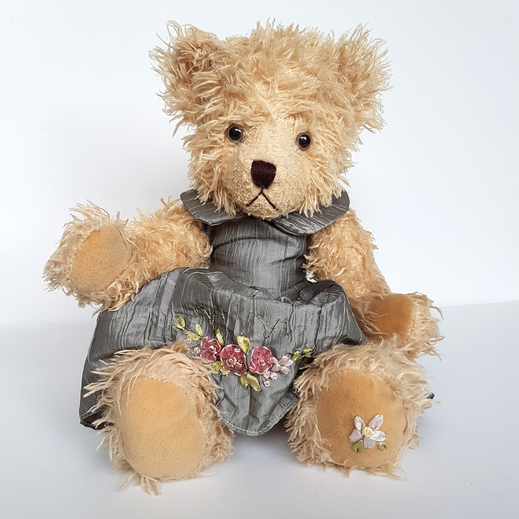 Settler Bears TAFFETA ROSE BEAR Plush 40cm 5 Way Jointed Stuffed Animal Soft Toy0