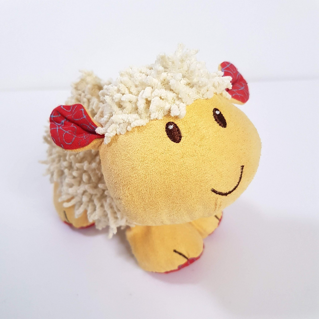 Blossom Farm LAMB BABY RATTLE Chamois Activity Toy Stuffed Animal Soft Toy ELC1
