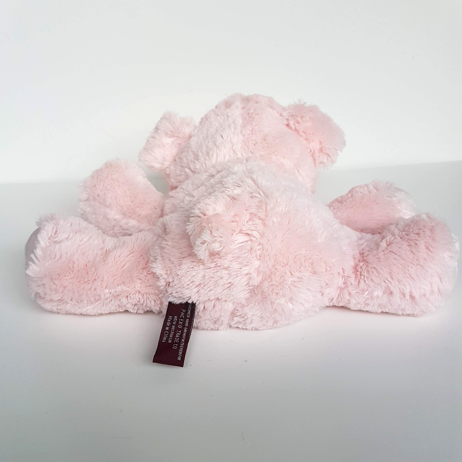 Paceko Trade LAYING PINK PIG Stuffed Animal 27cm Soft Toy Floppy Big Eyes Cuddly3