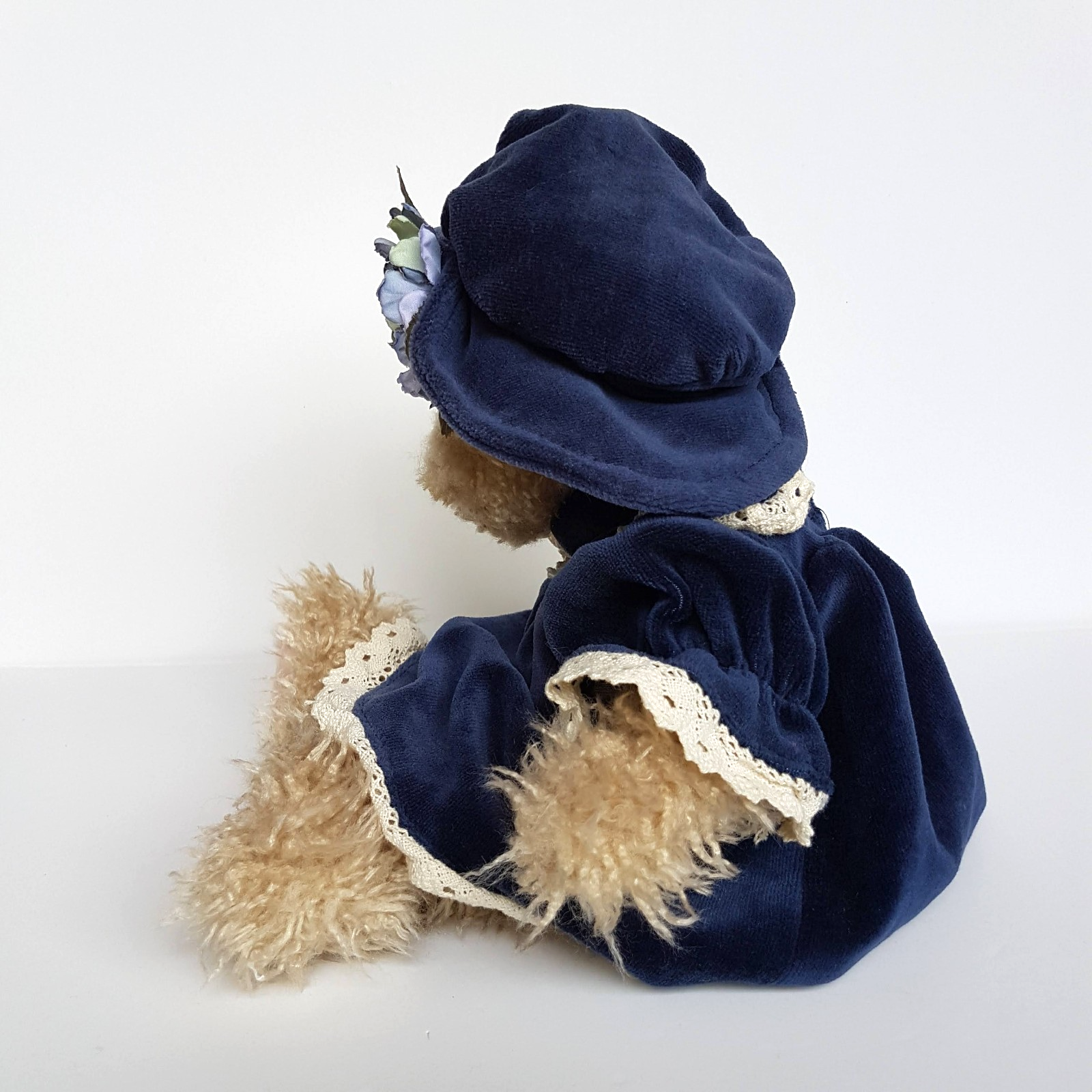 Settler Bears BLUE FLOWER Teddy Bear 33cm Plush JOINTED Stuffed Animal Soft Toy7