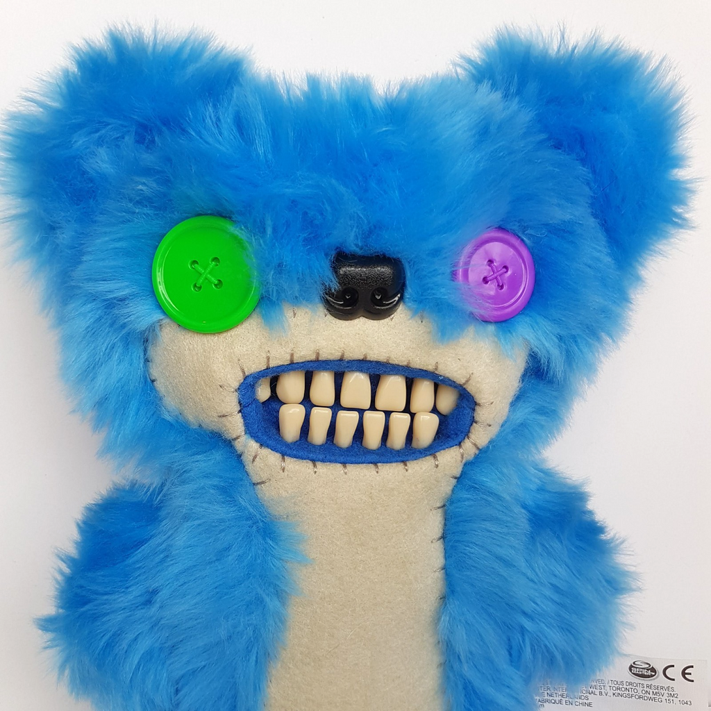 Fuggler TEDDYBEAR NIGHTMARE RARE HTF 2019 Funny Ugly Monster Blue Teeth Plush5