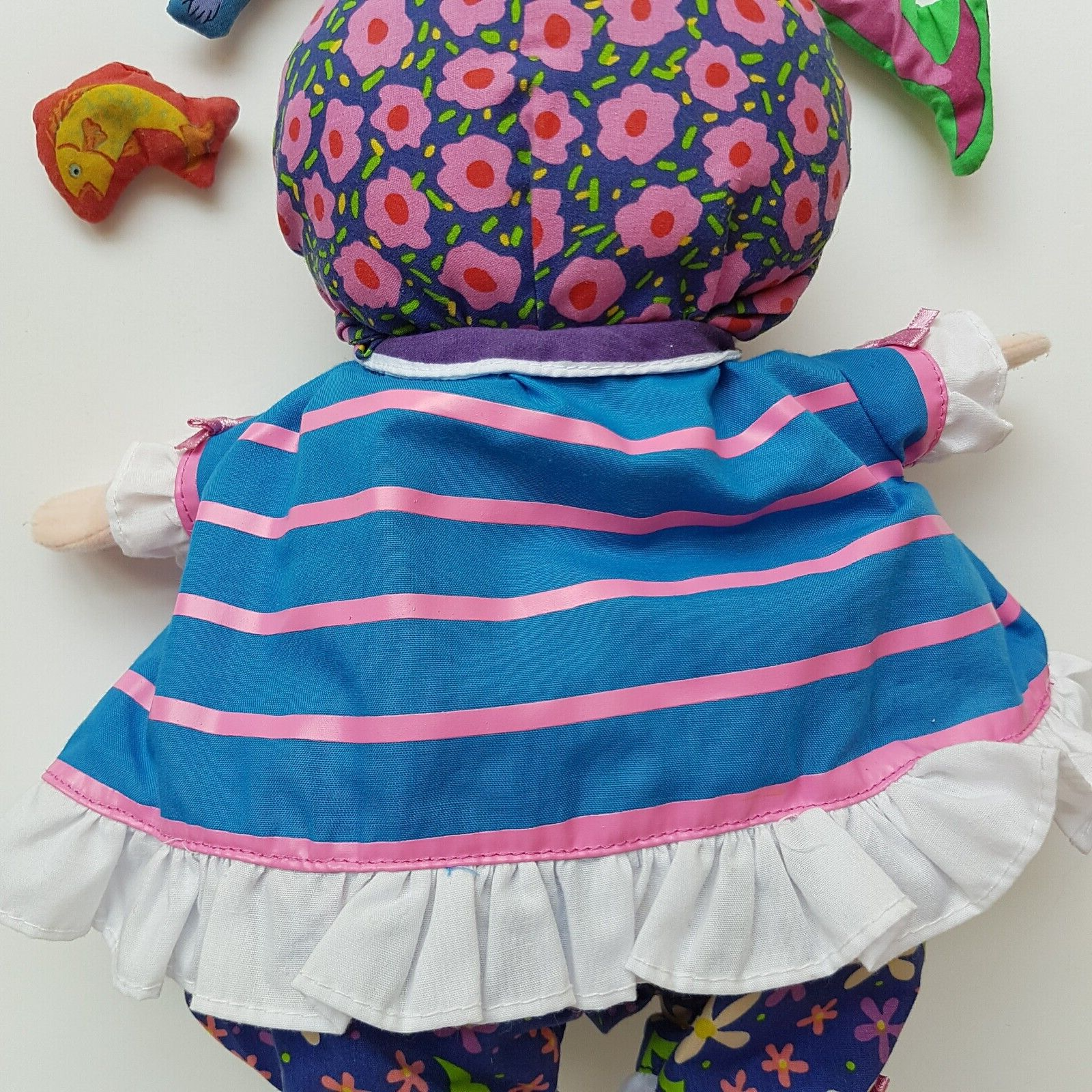 RARE Child's Play OLD LADY WHO SWALLOWED THE SEA Plush Doll Nursery Rhyme Toy13