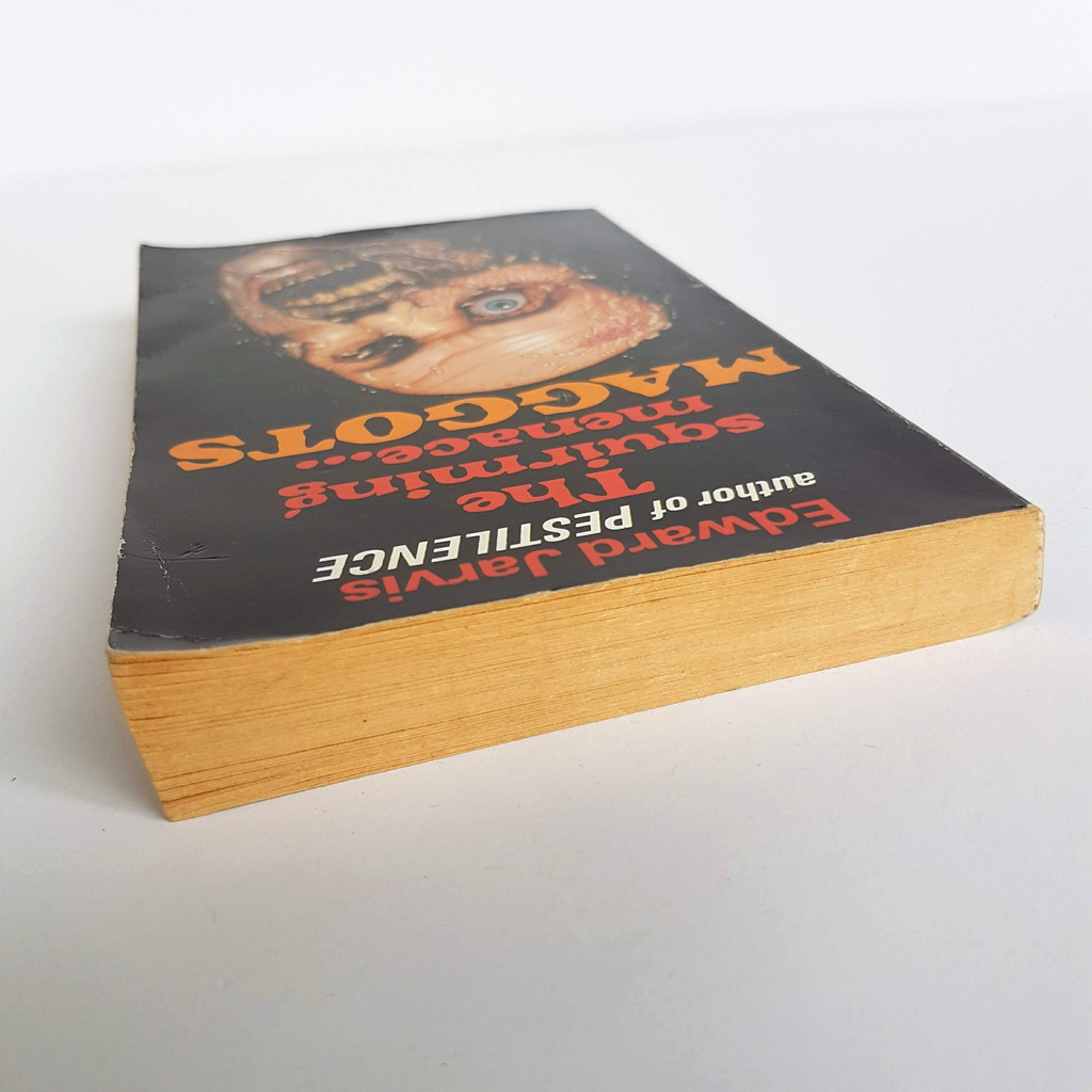Rare 1986 MAGGOTS Edward Jarvis Book Horror Paperback Scary Novel Collectible7