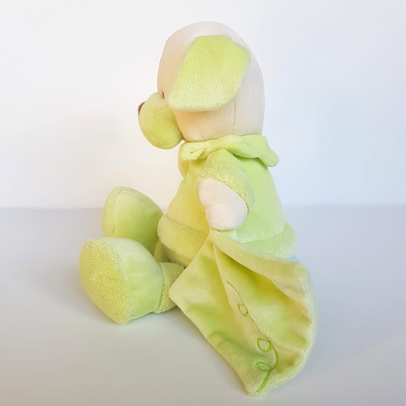 Bebe Gund GREEN DOG Lovey Comforter Security Soft Toy 29cm Plush Stuffed Animal6