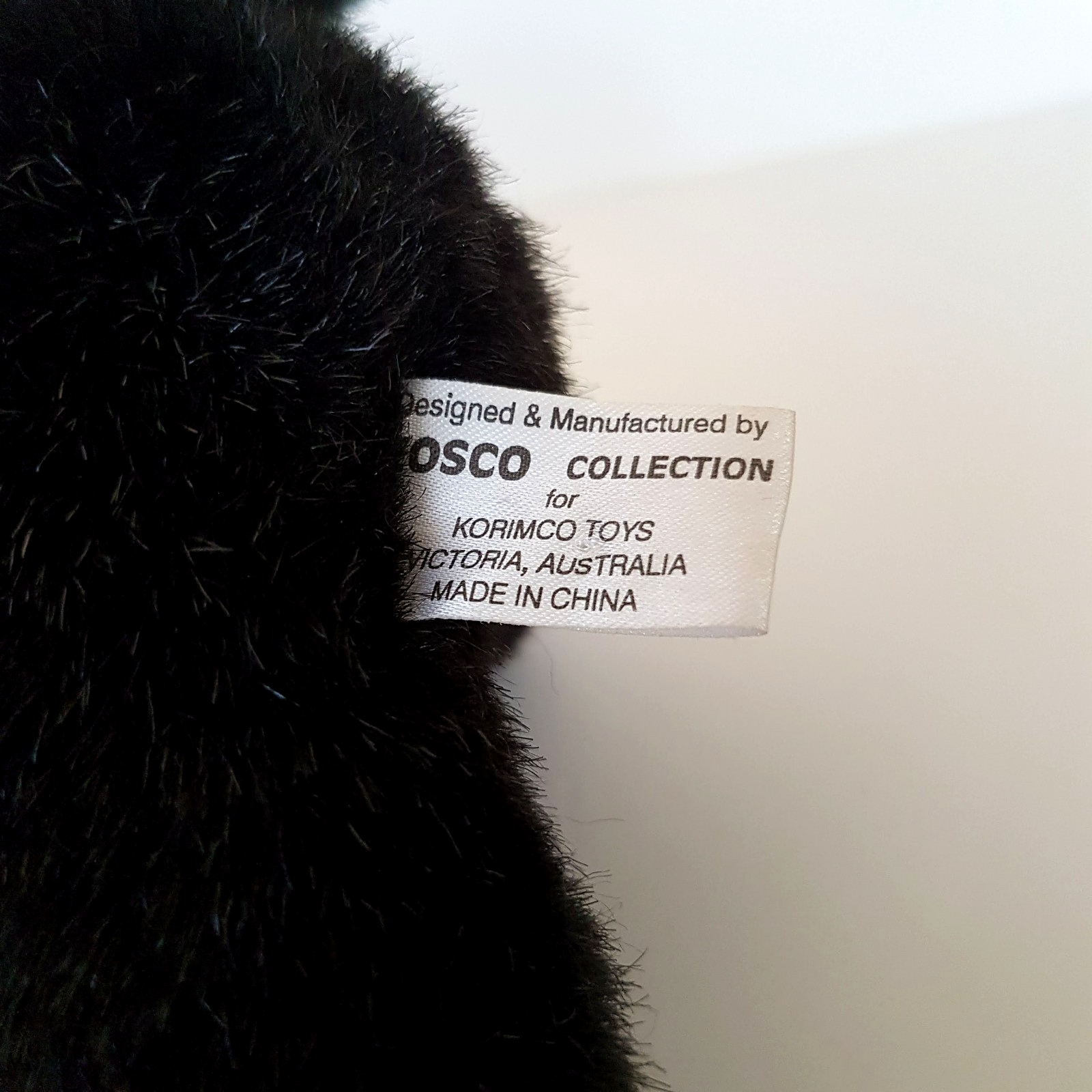 Leosco BLACK PANTHER Wild Cat Plush 15cm Stuffed Animal Korimco Jungle Soft Toy6