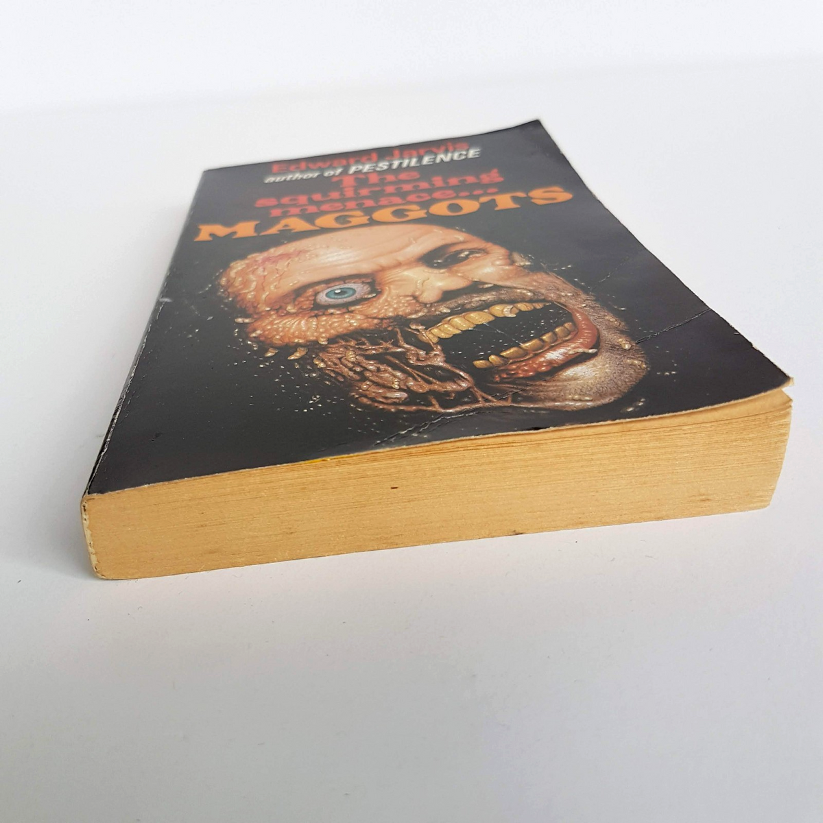 Rare 1986 MAGGOTS Edward Jarvis Book Horror Paperback Scary Novel Collectible5