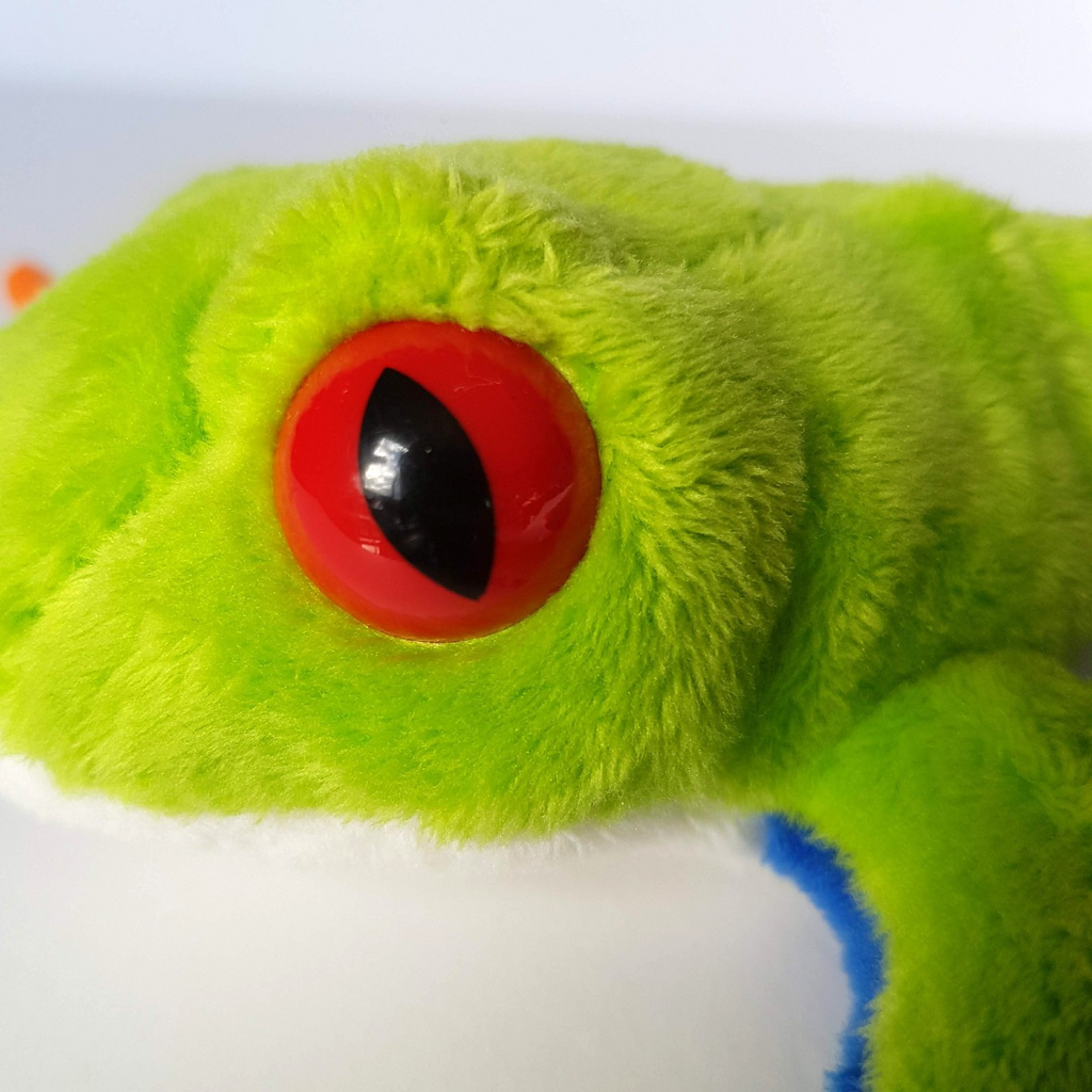 Neon RED EYED TREE FROG Plush 17cm Soft Toy Stuffed Animal Reptile Beanbag Toy8