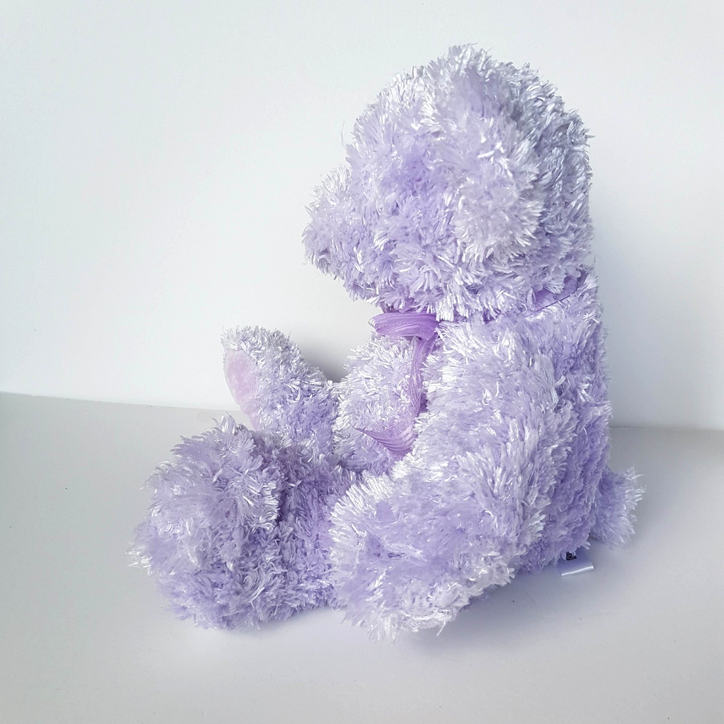 Korimco PURPLE LAVENDER TEDDY BEAR 32cm Plush Soft Toy Stuffed Animal Floppy9