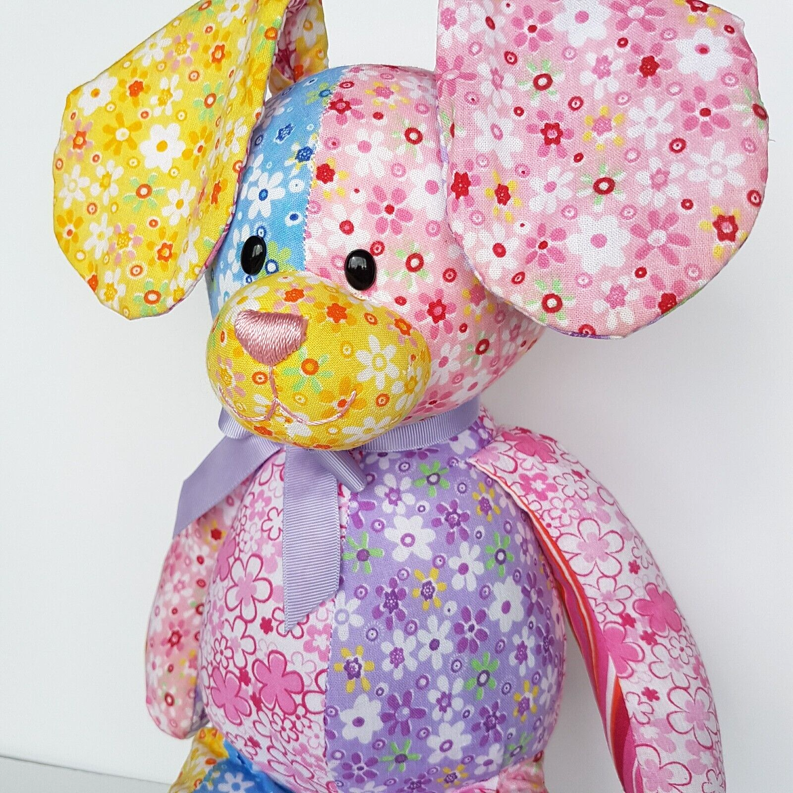 Gund FANCIFUL COLLECTION Bunny Rabbit 42cm Patchwork Plush Stuffed Animal Toy3