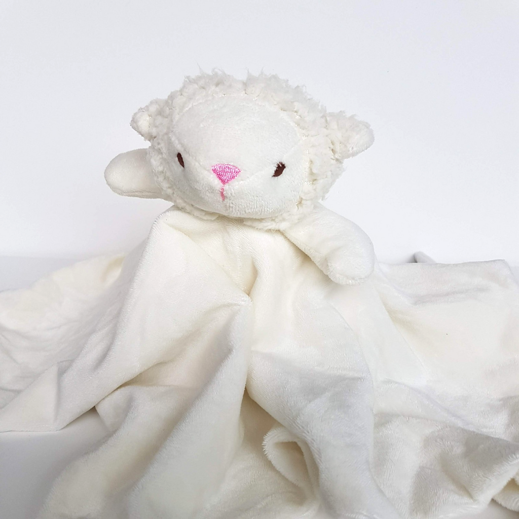 Crevent Oeko Tex LAMB Lovey Plush Security Blanket Comforter Sleep Soft Toy Cute3