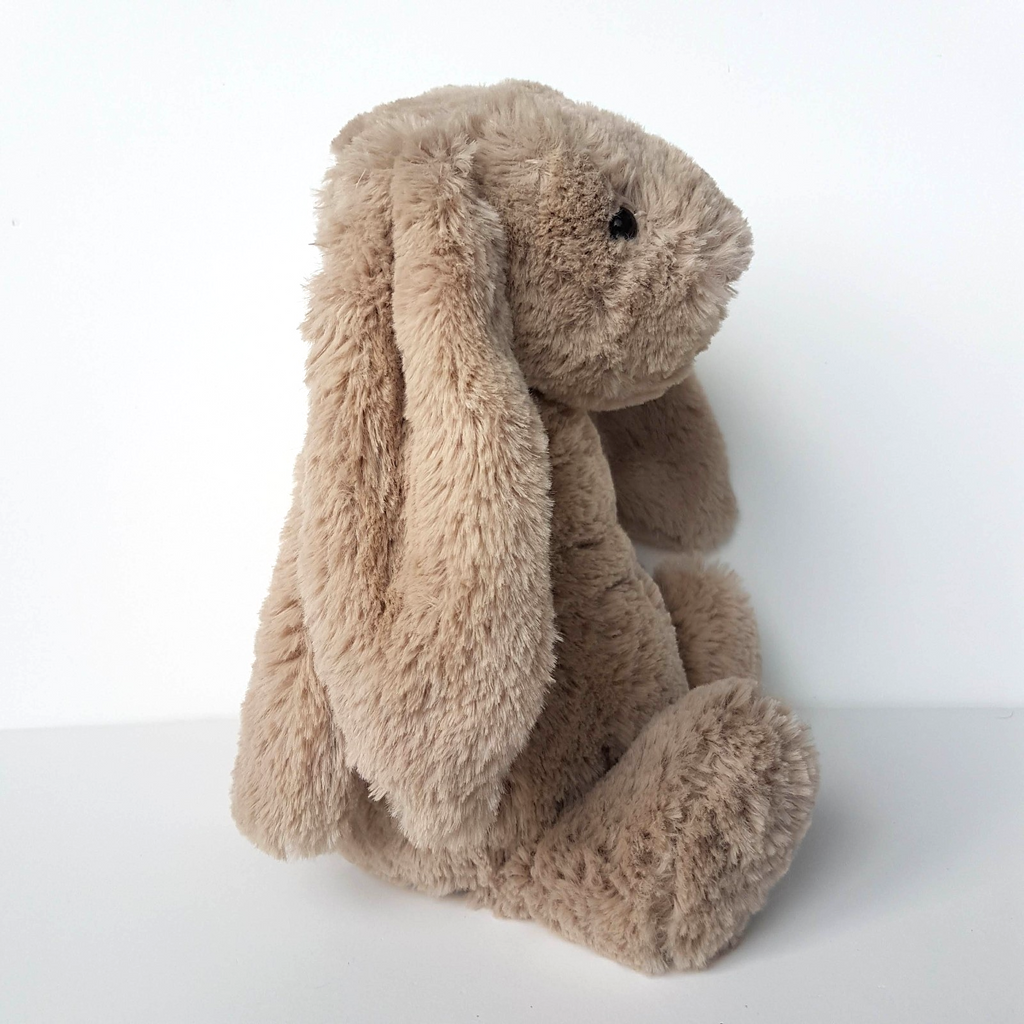 Jellycat BEIGE BASHFUL BUNNY Medium 12" Plush Stuffed Animal Soft Toy4