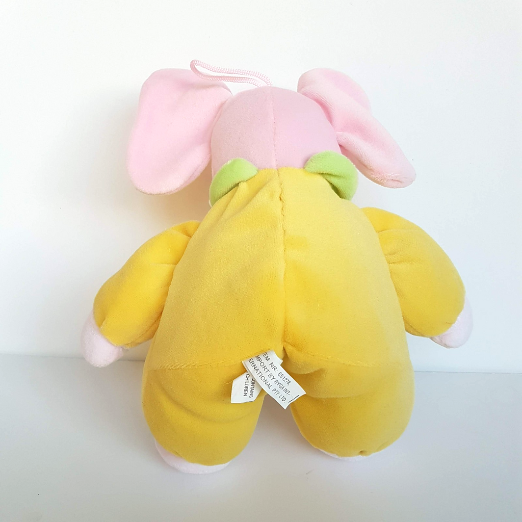 VTG Russ TUSKIE ELEPHANT Velour Lovey Comfy Soft Toy 25cm Plush Stuffed Animal7