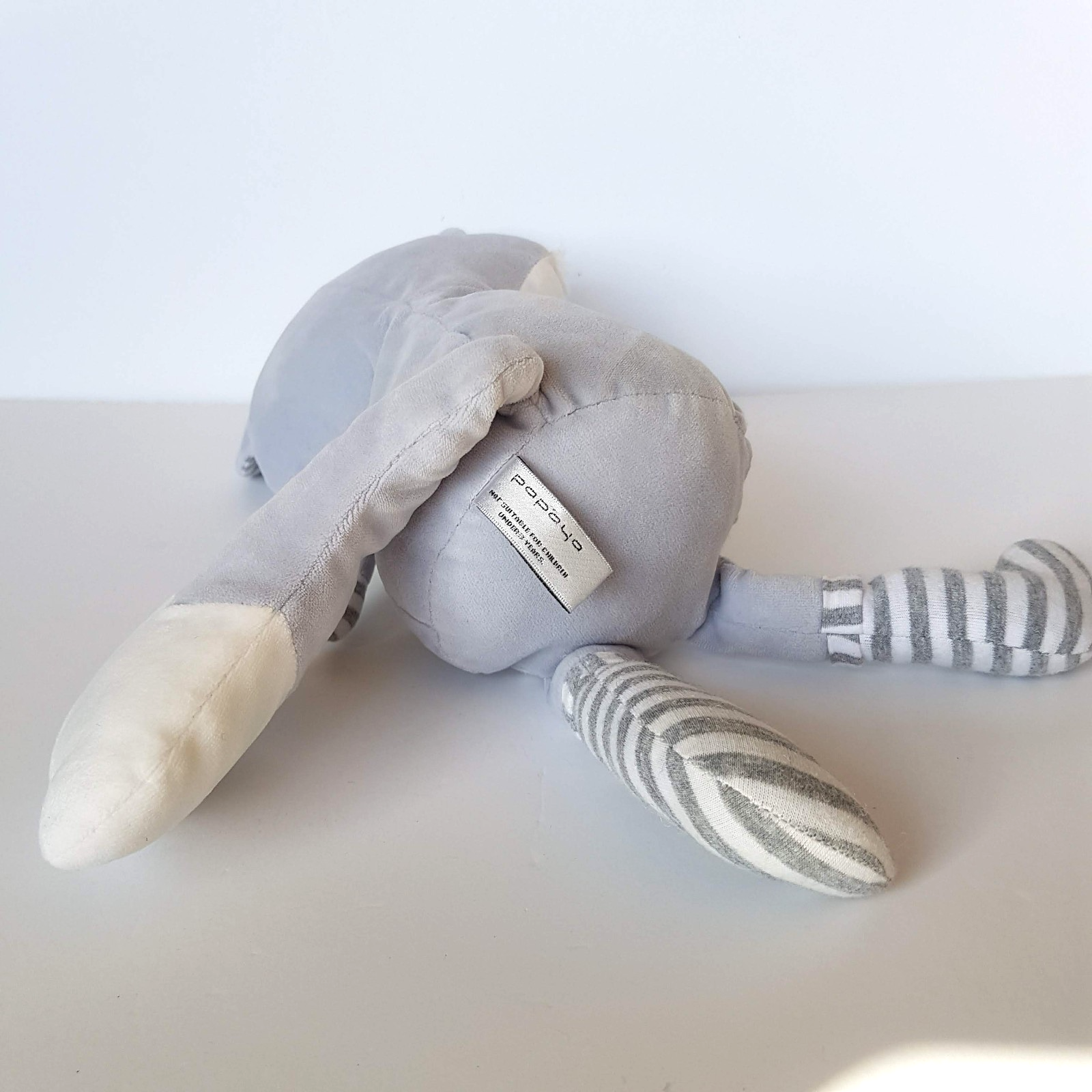 RARE Papaya FOX PLUSH Grey Stripe 34cm Stuffed Animal Floppy Soft Toy Cuddly9