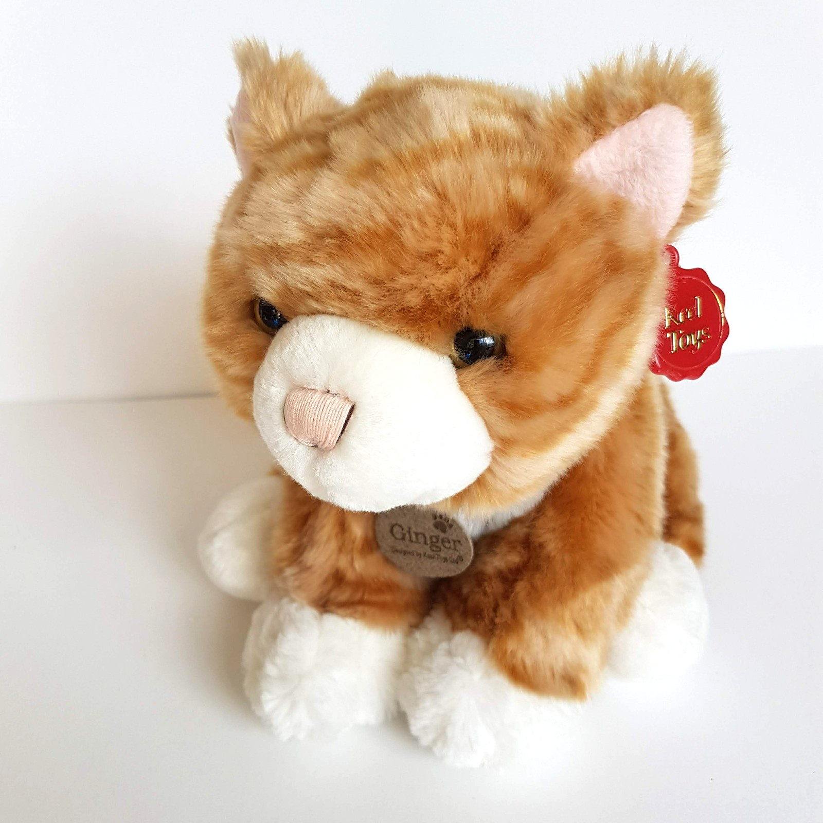 Keel GINGER TABBY CAT Floppy Orange 30cm Plush Soft Toy Stuffed Animal Pet Cute4