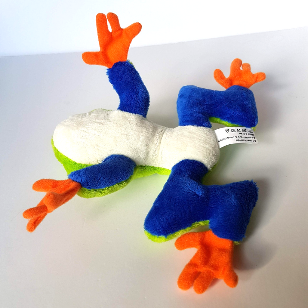 Neon RED EYED TREE FROG Plush 17cm Soft Toy Stuffed Animal Reptile Beanbag Toy10