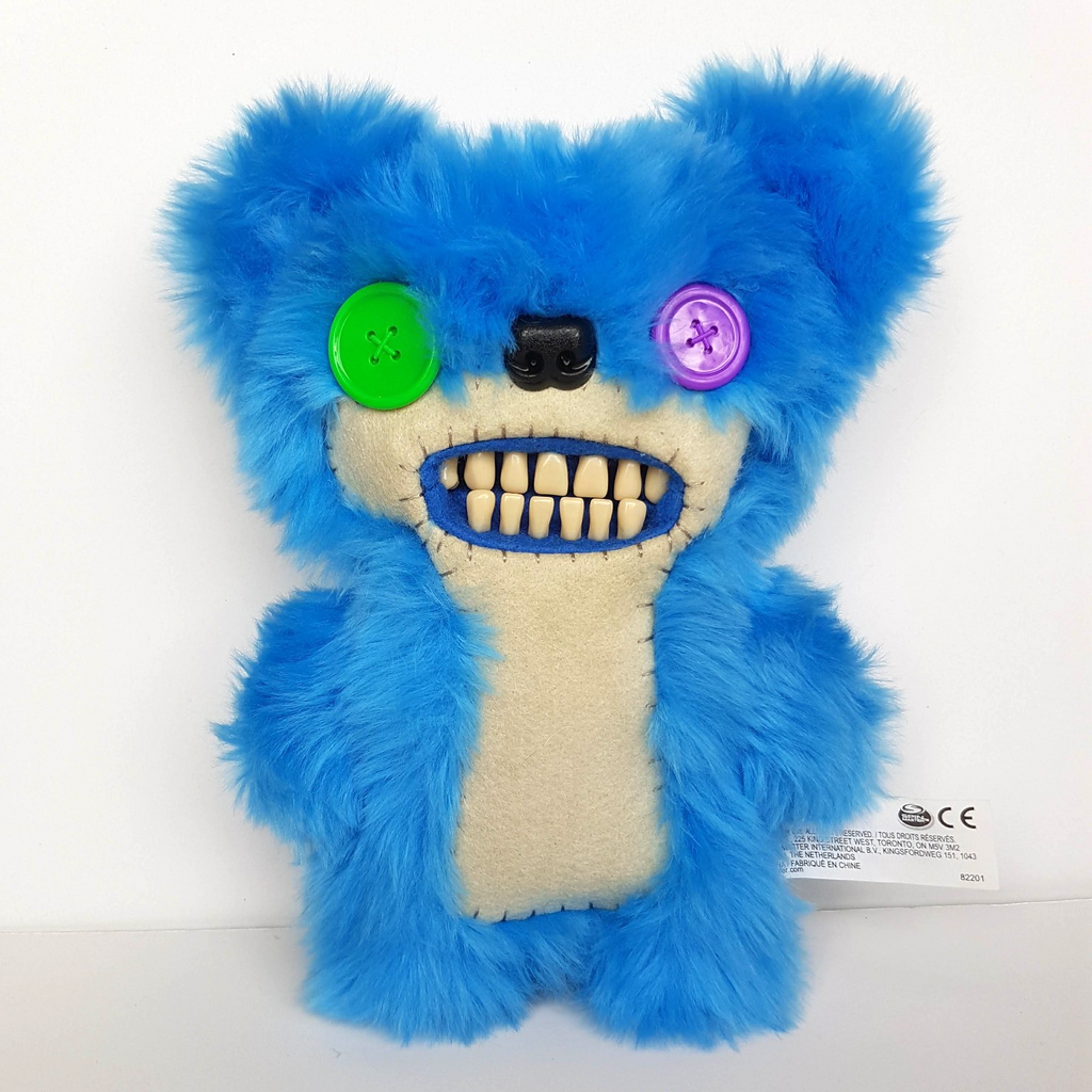 Fuggler TEDDYBEAR NIGHTMARE RARE HTF 2019 Funny Ugly Monster Blue Teeth Plush0