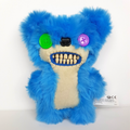 Fuggler TEDDYBEAR NIGHTMARE RARE HTF 2019 Funny Ugly Monster Blue Teeth Plush0