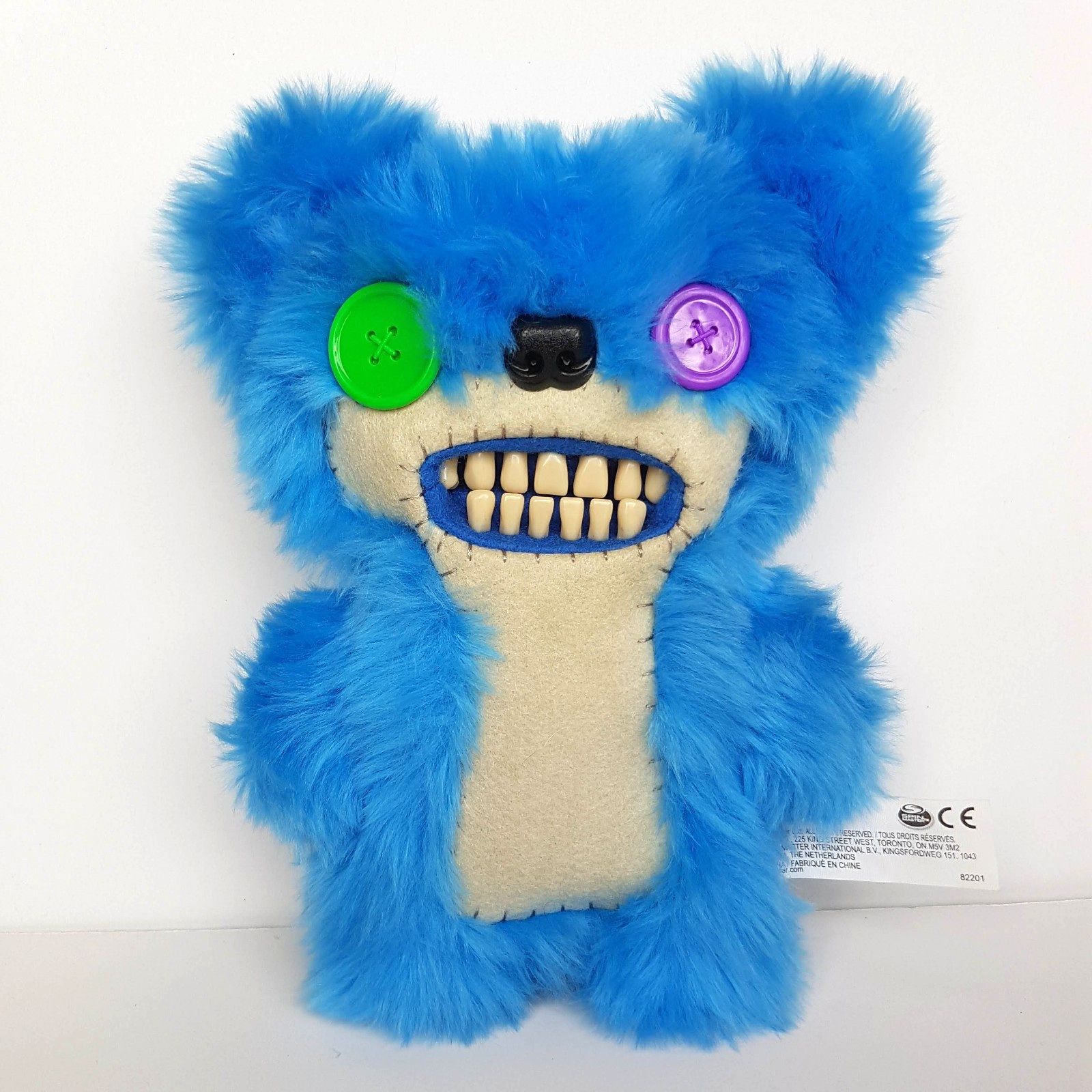 Fuggler TEDDYBEAR NIGHTMARE RARE HTF 2019 Funny Ugly Monster Blue Teeth Plush0