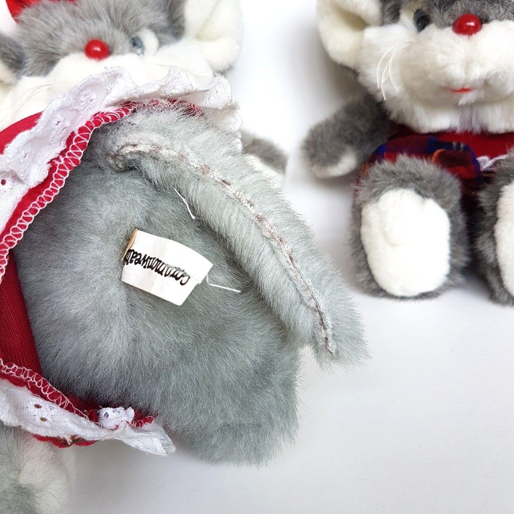 VTG Commonwealth CHRISTMAS MOUSE FAMILY Decoration Plush Soft Toy Stuffed Animal8