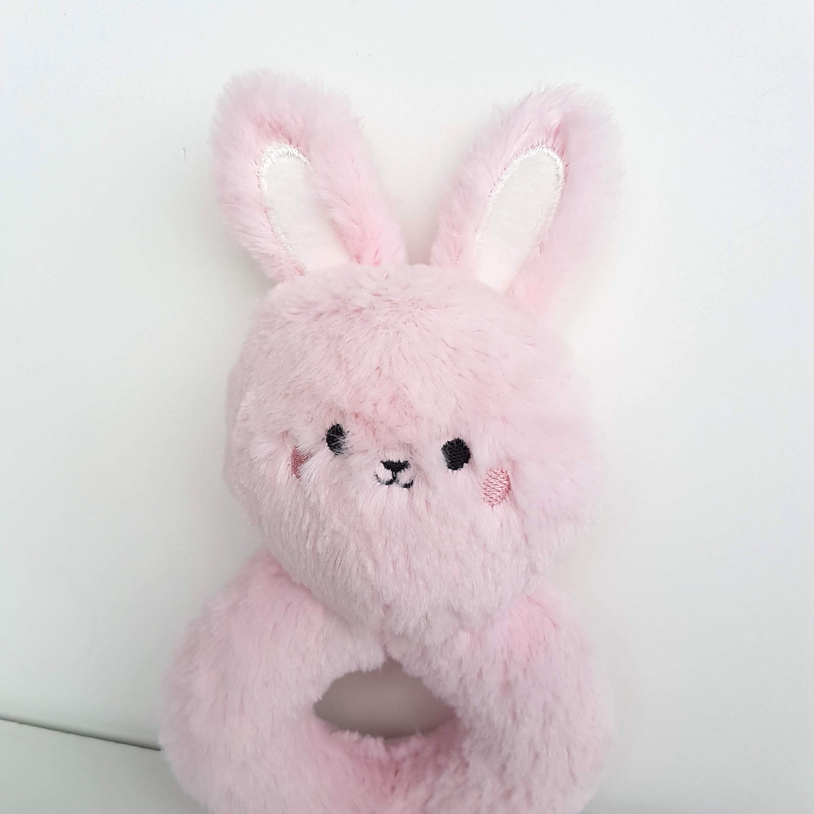 Anko BUNNY RABBIT RATTLE Plush Pink Baby Soft Toy 19cm Stuffed Animal Comforter2