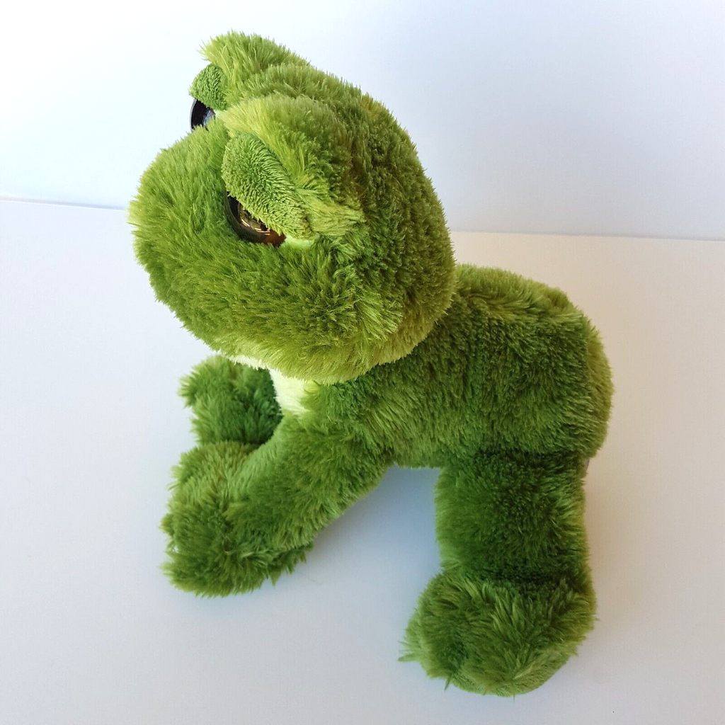 GREEN FROG Plush KORIMCO 22cms Soft Toy Stuffed Animal Reptile Beanbag Cuddle6