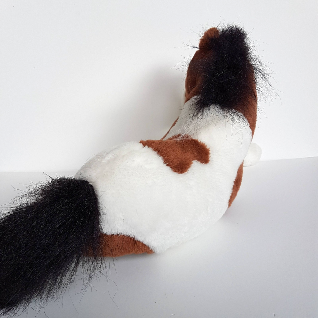PINTO HORSE PONY Floppy Plush Brown White 34cm long Soft Toys Stuffed Animal Pet10