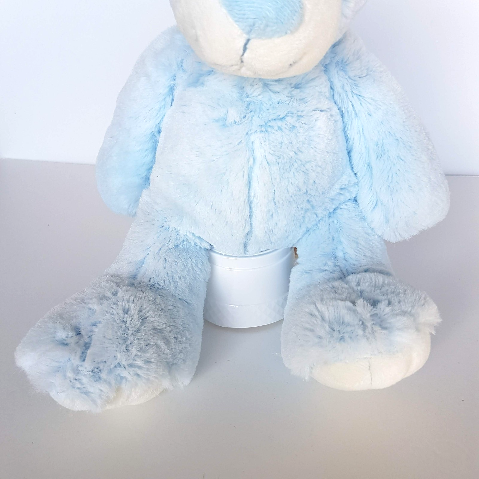 Minkplush THOMAS BLUE TEDDY BEAR Floppy Plush Soft Toy 30cm Stuffed Animal Cute3