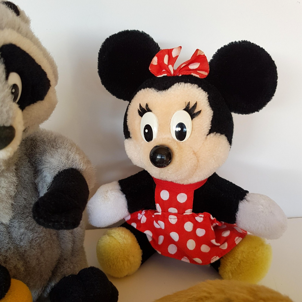 VTG Disney Pocahontas Meeko Minnie Mouse Simba Plush Stuffed Animal Soft Toy2