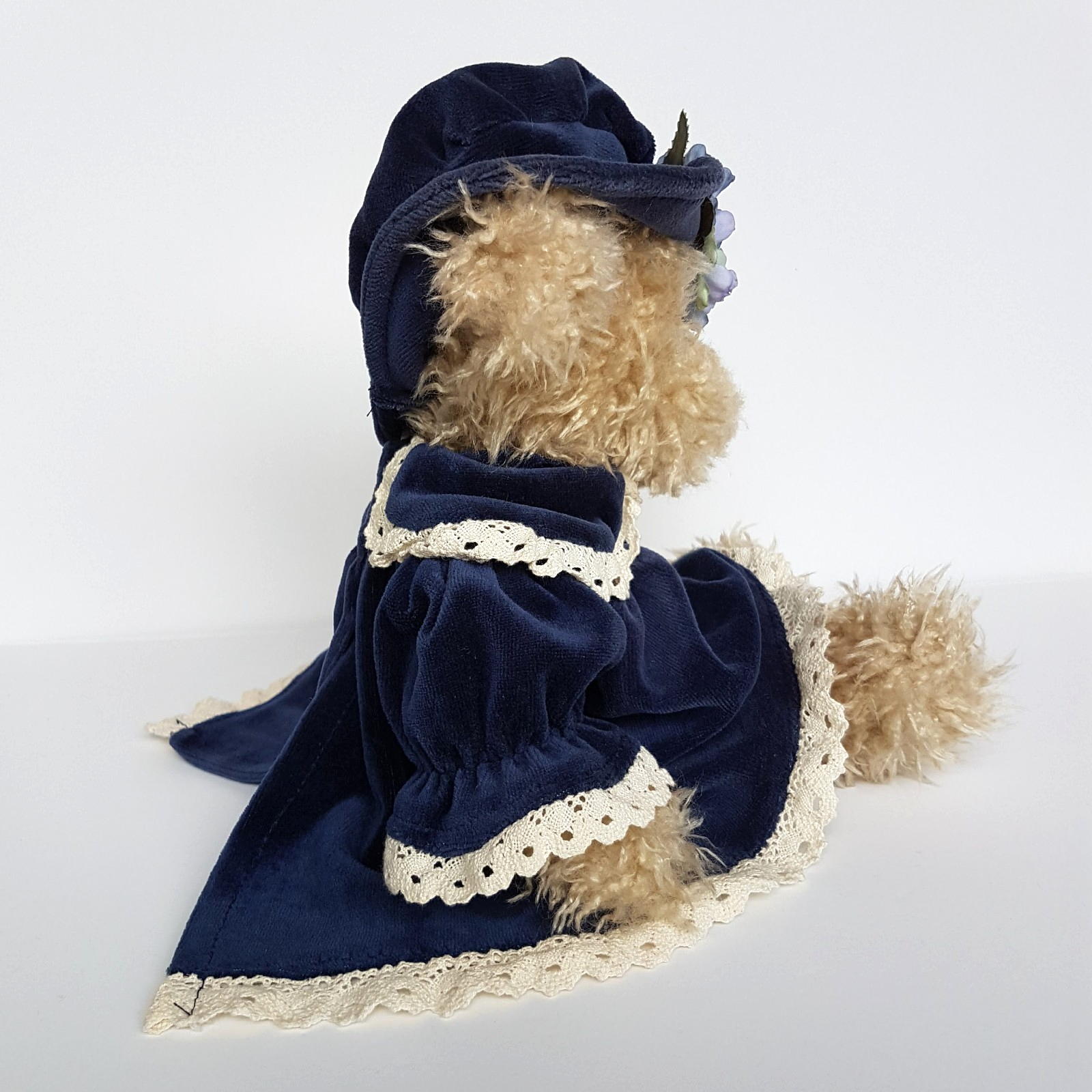 Settler Bears BLUE FLOWER Teddy Bear 33cm Plush JOINTED Stuffed Animal Soft Toy10
