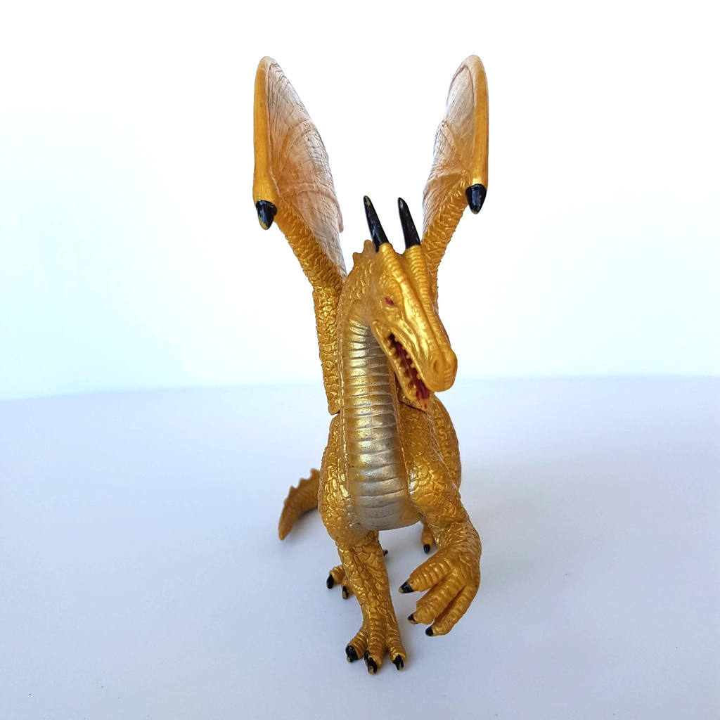 Mojo GOLD DRAGON Action Figure Vinyl Fantasy Mythical 15cm 2014 Medieval Monster3