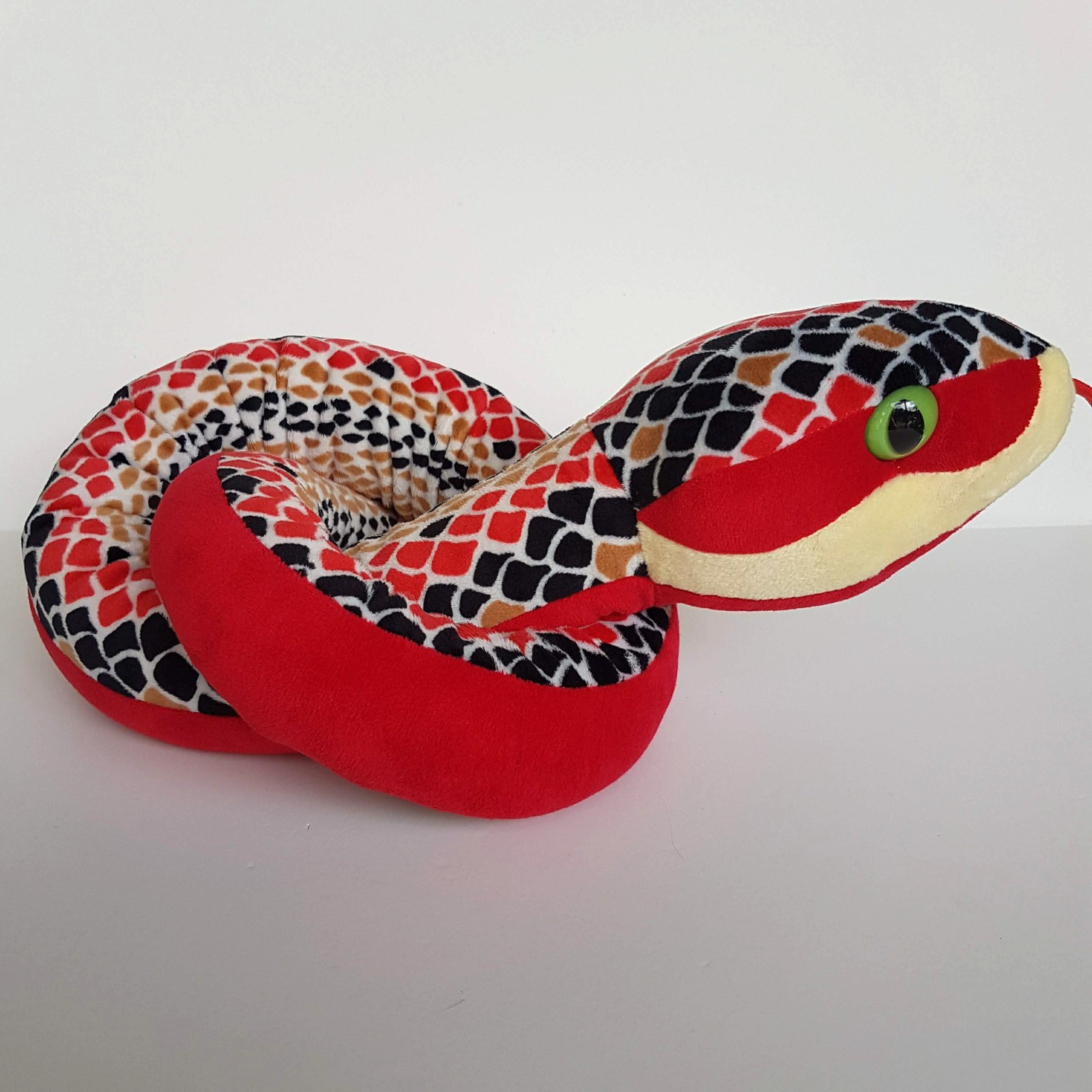 Wild Republic  130cm SNAKE Reptile Plush Soft Toy Stuffed Animal Red Black Green5