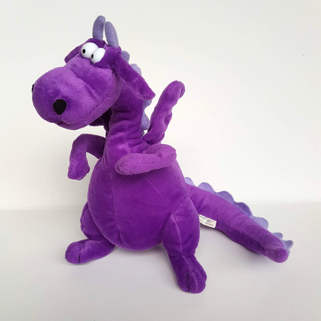 Seretide PURPLE DRAGON Pharmaceutical Plush Promotion Soft Toy Fantasy Animal0
