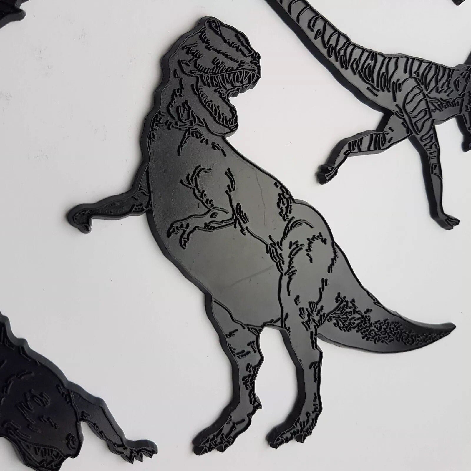 RARE 70s FRANK DOWN Dinosaur Drawing Templates Prehistoric Art Craft Supplies2