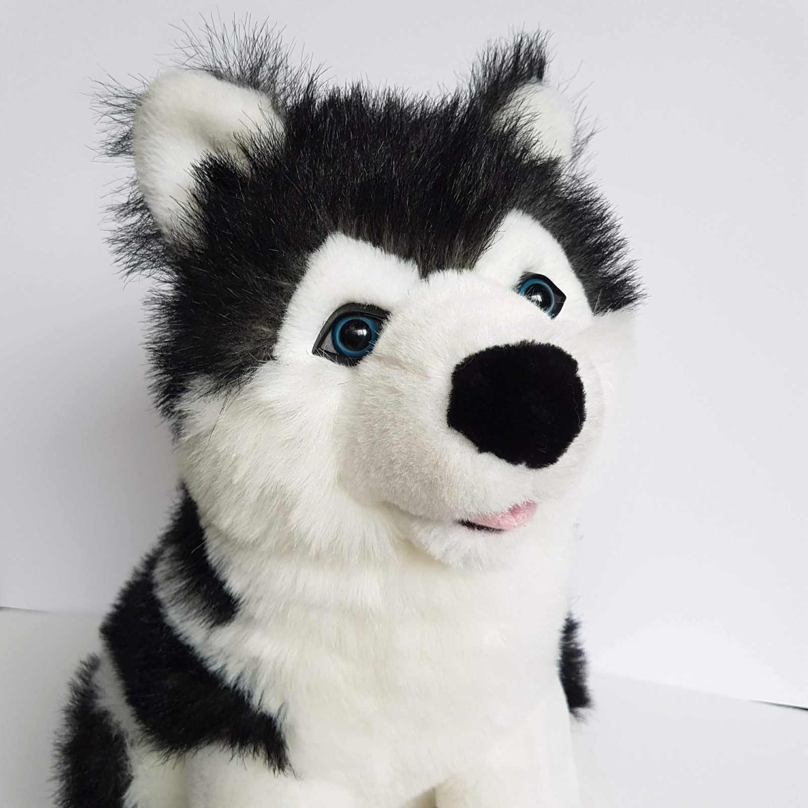 HUSKY DOG Puppy Plush Stuffed Animal 38cm Soft Toy Pet Blue Eyes Sitting Pet2