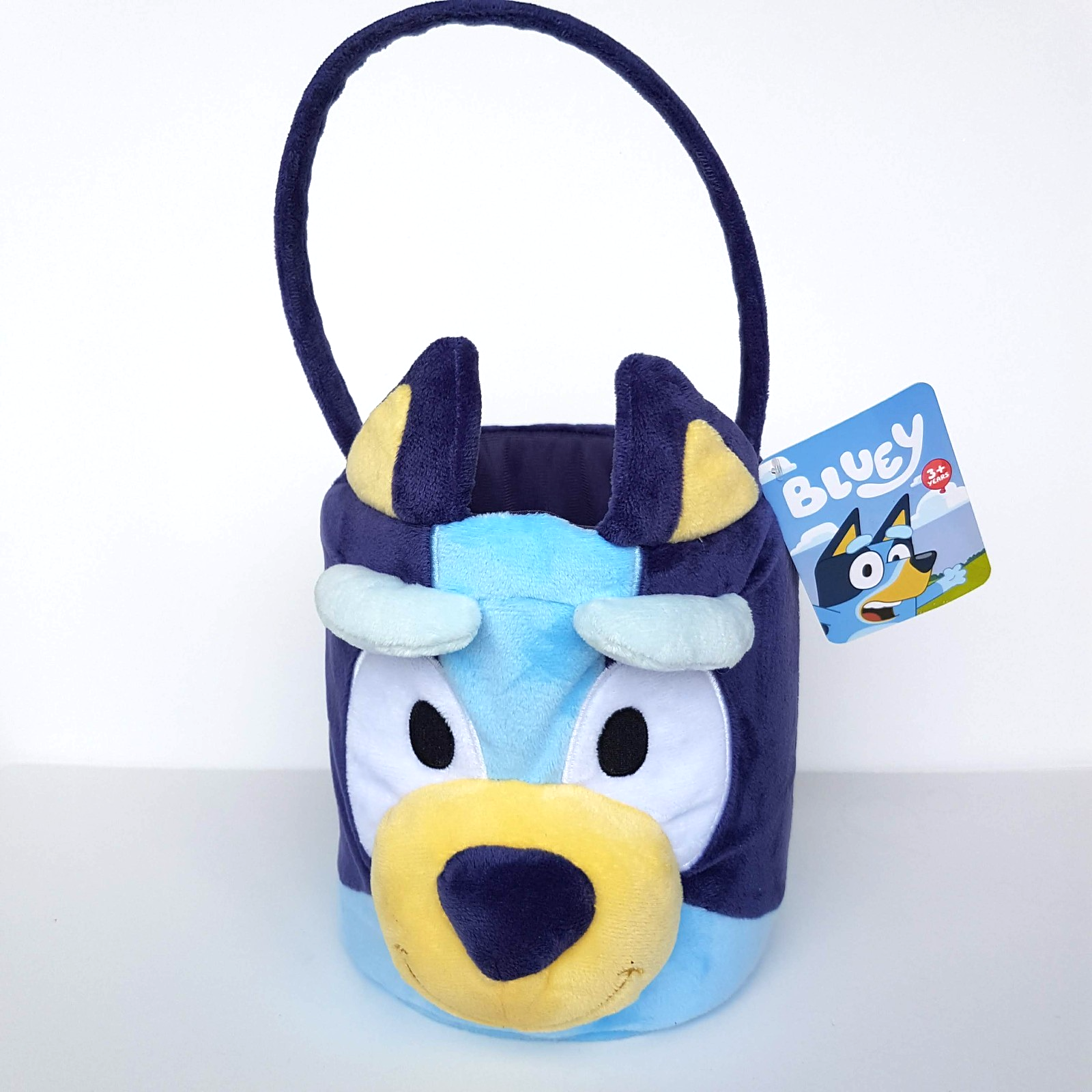 Bluey Plush EASTER BASKET Tags Egg Hunt Basket Dog Stuffed Animal Soft Toy Kid0