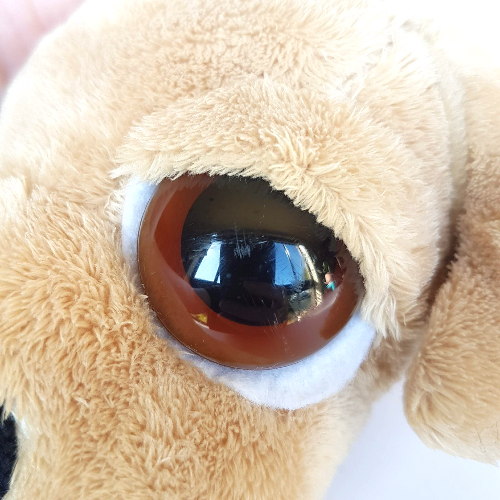 Russ DOG BARNEY Plush Lil' Peepers Big Eyes 27cm Stuffed Animal Floppy Soft Toy3