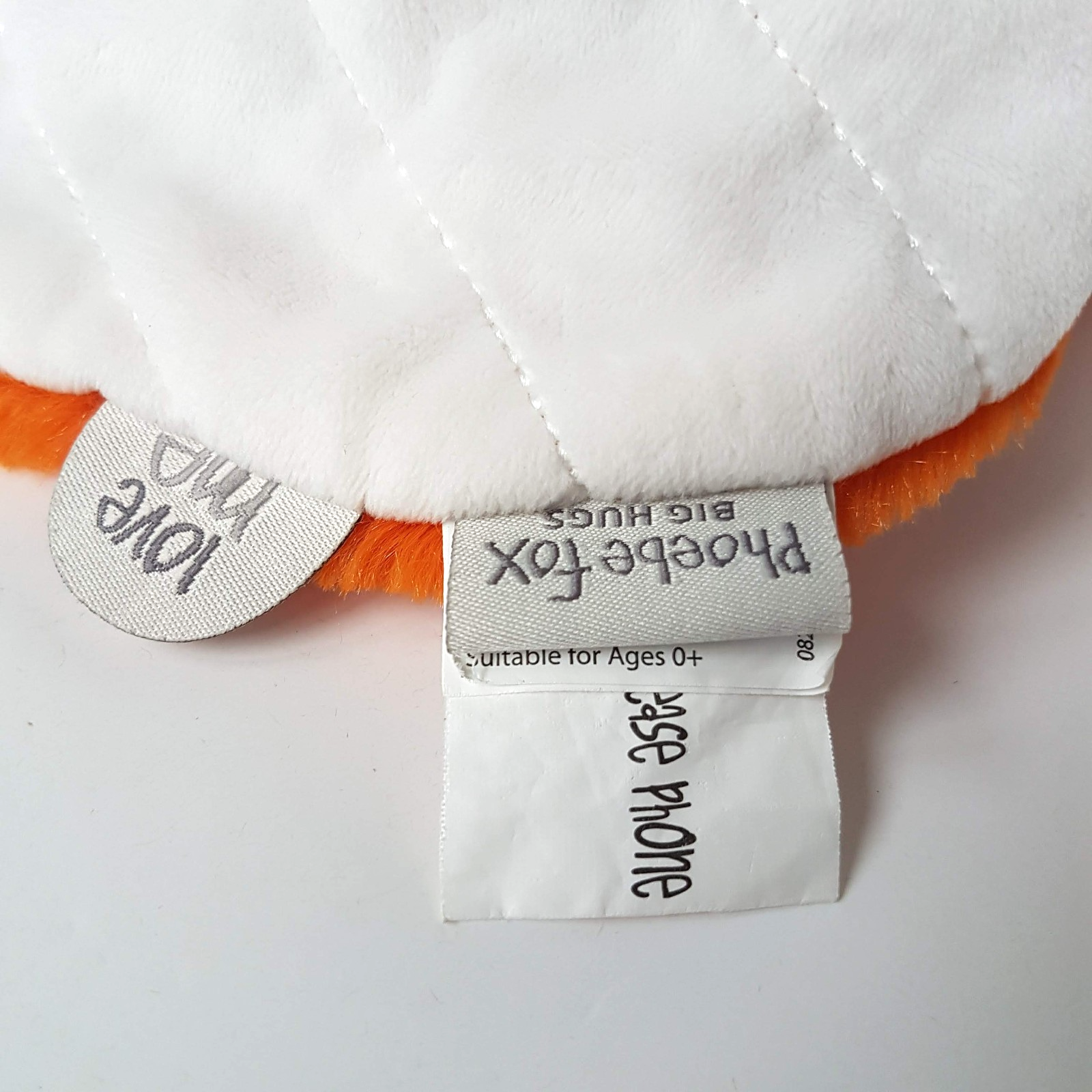 O.B Designs PHOEBE FOX Plush Comforter Lovey Security Blanket Hanger Orange Cute8