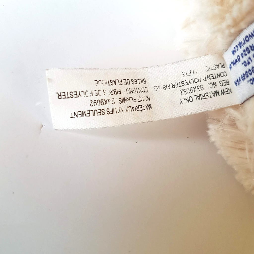 Aurora CREAM TEDDY BEAR Plush 30cm Stuffed Animal Soft Toy Beanbag Floppy Cuddly8