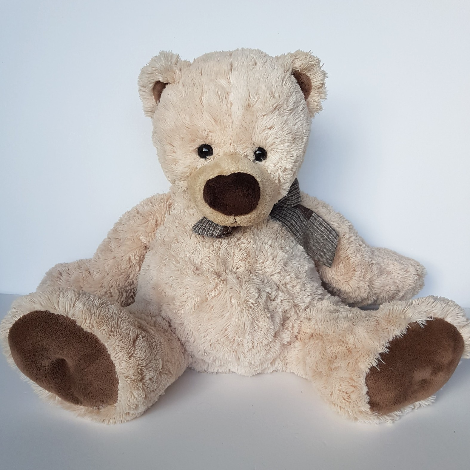 Teddy & Friends TEDDY BEAR Soft Toy 38cm Stuffed Animal Floppy Cuddly Cute Beige0