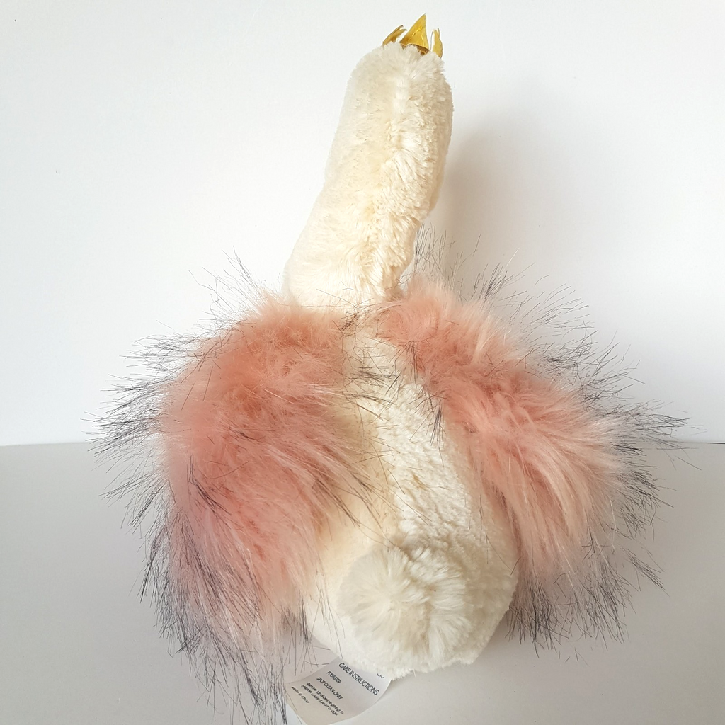Adairs Kids PRINCESS SWAN Plush Toy 27cm Stuffed Animal Bird Crown Soft Toy8