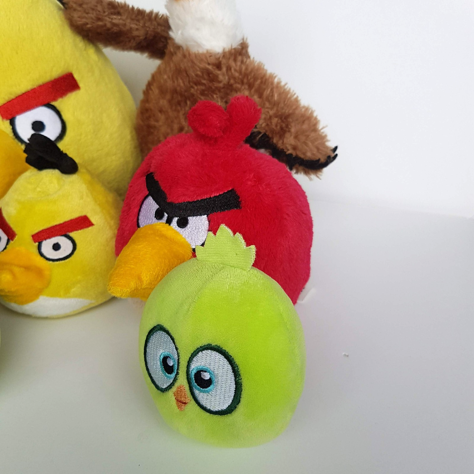 Angry Birds MIXED LOT Chuck Red Pig Eagle Game Plush Stuffed Animal Soft Toy3